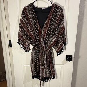 Pink Lily Bohemian Romper